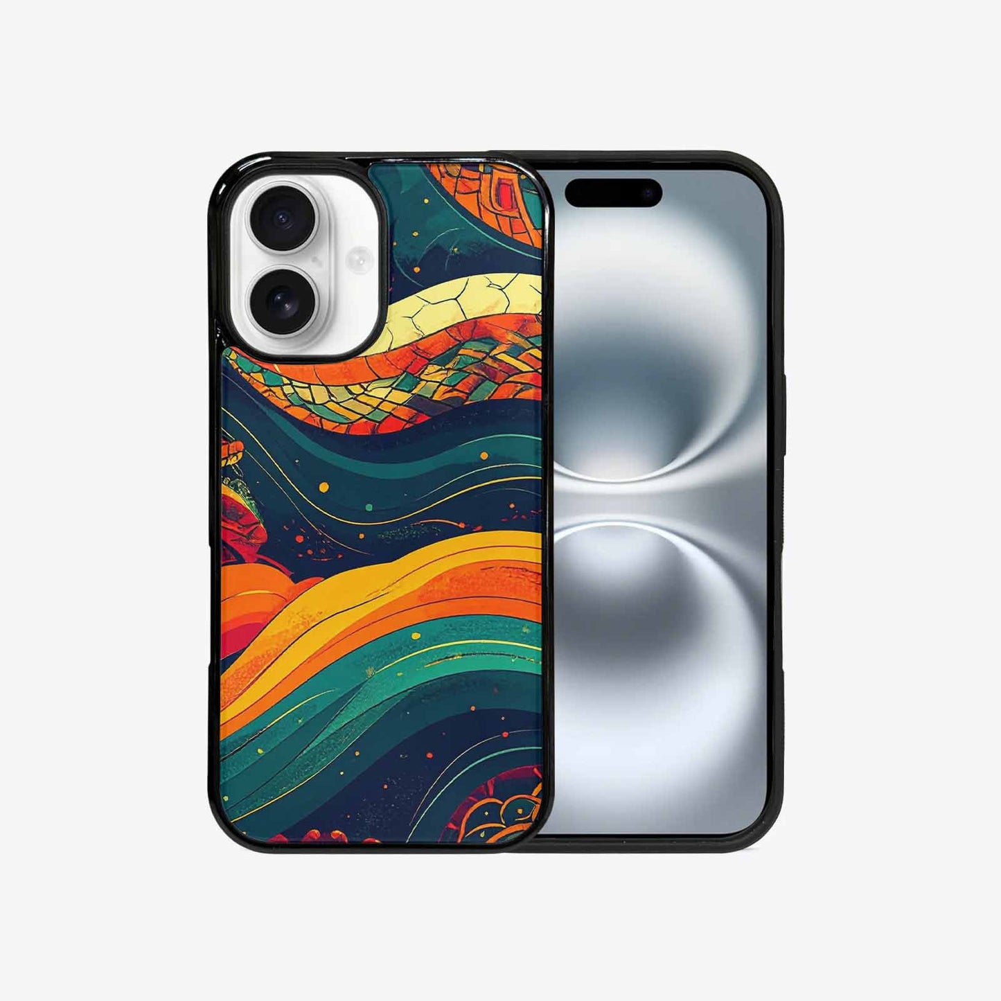 iPhone 16 Case — Hippie Serpent Pulse, Custom Phone Case