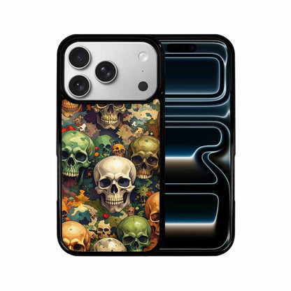 iPhone 17 Pro Case — Skulls Camoskulls Pattern Hu E4c Gothic, Custom Printed Phone Case