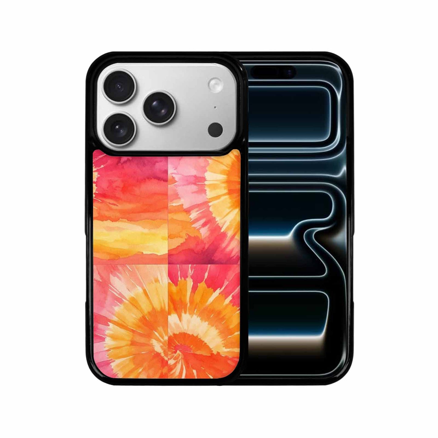 iPhone 17 Pro Case — Tie Dye Sunset Wash Blended Tie, Custom Print Case Cover