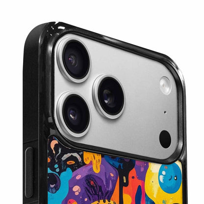 iPhone 17 Pro Case — Melting Aliens Pattern Hundreds Of Alien, Custom Print Case Cover