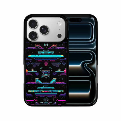 iPhone 17 Pro Case — Retro Pixel Art Pattern Bit Retro, Custom Print Case Cover