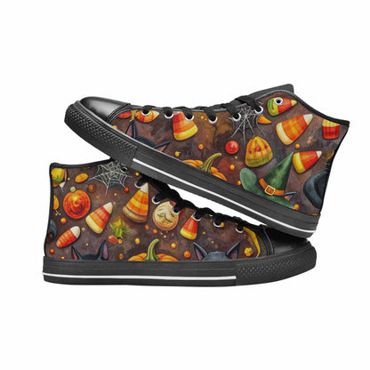 MEN'S Halloween High Top Canvas Cottagecore Custom Sneakers