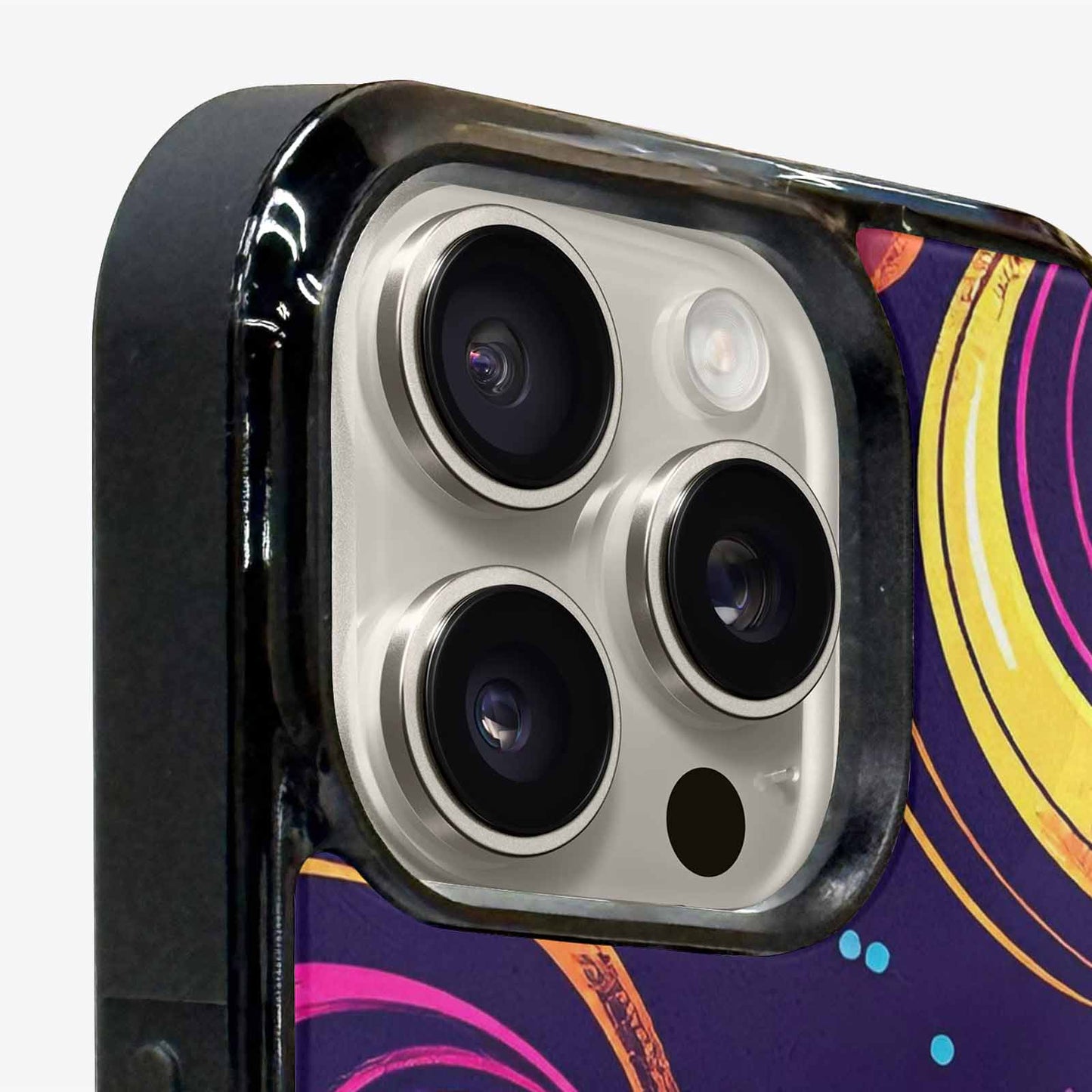 iPhone 16 Pro Max Case — 1970s Disco Cartoon Art Pattern, Custom Phone Case