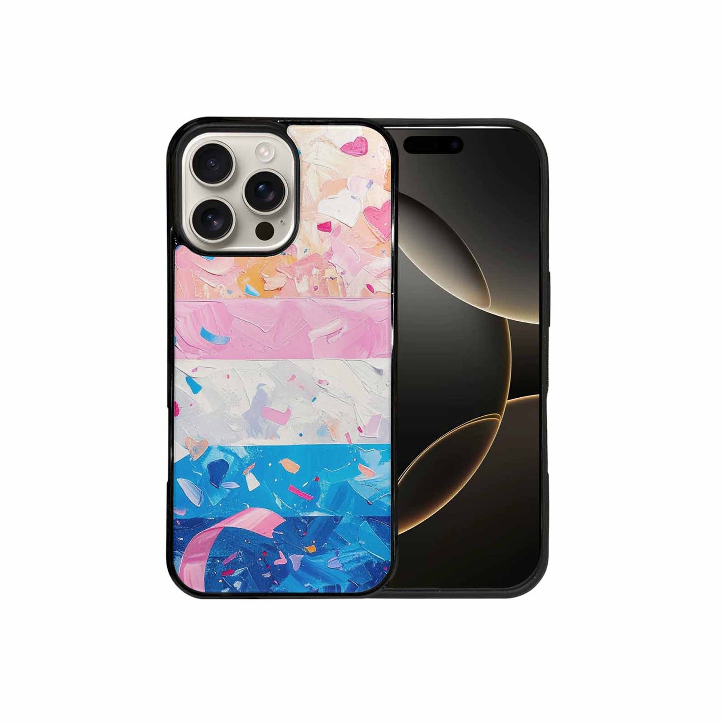 iPhone 16 Pro Max Case — Transgender Pride Flag Trans Pride Flag, Custom Designed Case Cover