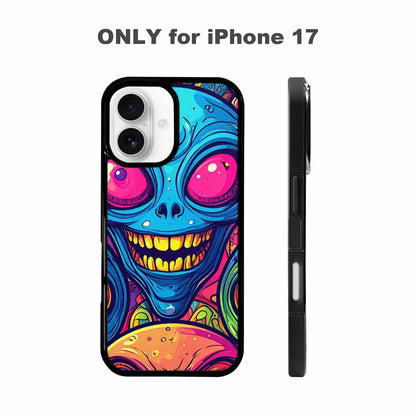 iPhone 17 Case — Alien Ufo Cartoon Art Alien Scifi, Original Design Phone Case