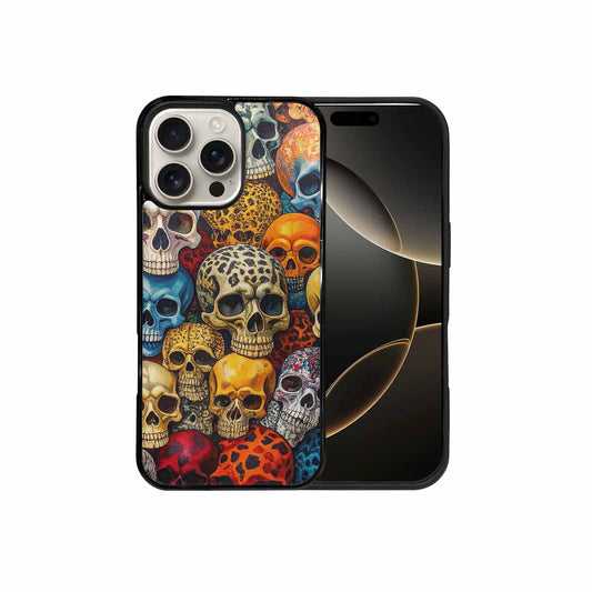 iPhone 16 Pro Max Case — Skulls Animal Printskulls Patt Ddn, Custom Made Phone Cover