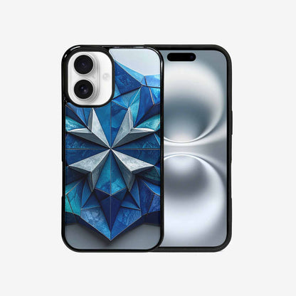 iPhone 16 Case — Geometric Origami Art Pattern Personalized Phone, Custom Printed Phone Case