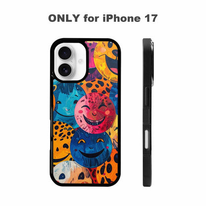 iPhone 17 Case — Smiley Faces Animal Printsmile Animal Print, Unique Phone Case Design