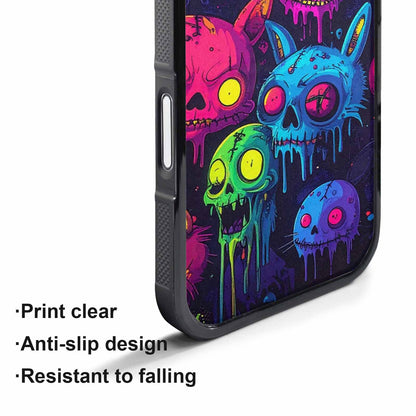 iPhone 17 Air Case — Mixed Toxic Glow Creature Pattern Cartoon, Custom Phone Case