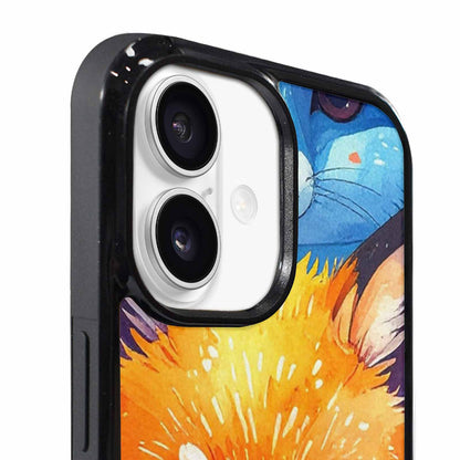 iPhone 17 Case — Watercolor Kawaii Fox Watercolor Abstract, Unique Phone Case Design