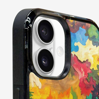 iPhone 16 Plus Case — Camo Patches Full Color Vibrant Camo, Custom Art Phone Cover