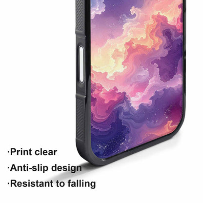 iPhone 17 Pro Case — Seamless Tileable Pattern Of Overlapping Galaxy, Custom Designed Case Cover