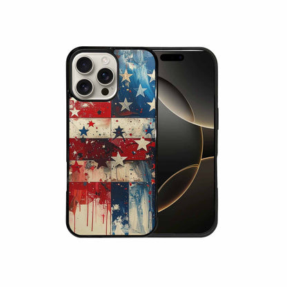 iPhone 16 Pro Max Case — Patriotic Stars And Stripes American Stars, Custom Phone Case