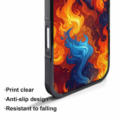 iPhone 17 Pro Case — Small Fire Flame Pattern Randomly Original, Custom Designed Case Cover