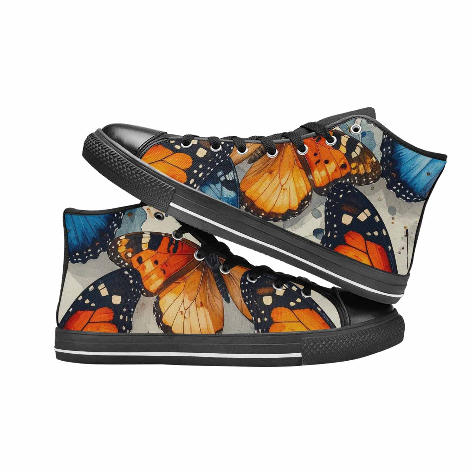 MEN'S Butterfly Wing High Top Canvas Cottagecore Shoes