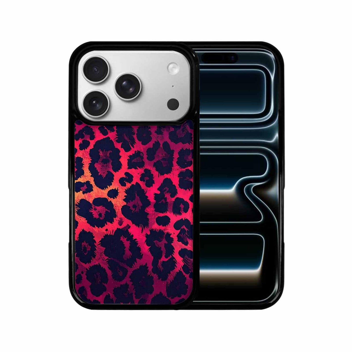 iPhone 17 Pro Case — Leopard Print Dark Seamless Pattern Animal, Unique Phone Case Design