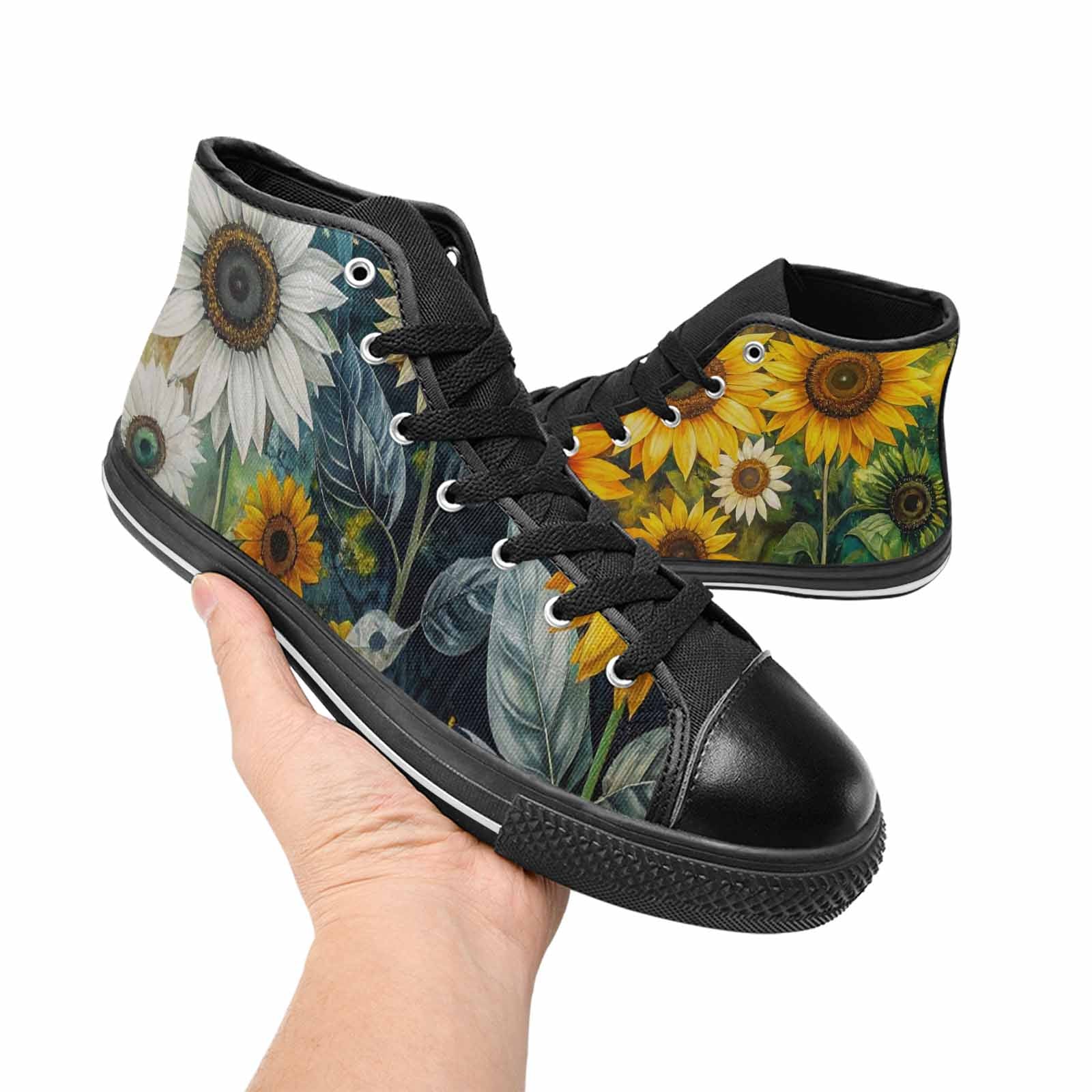 MEN'S Blend Melt Them High Top Canvas Vibrant Chaos Custom Sneakers
