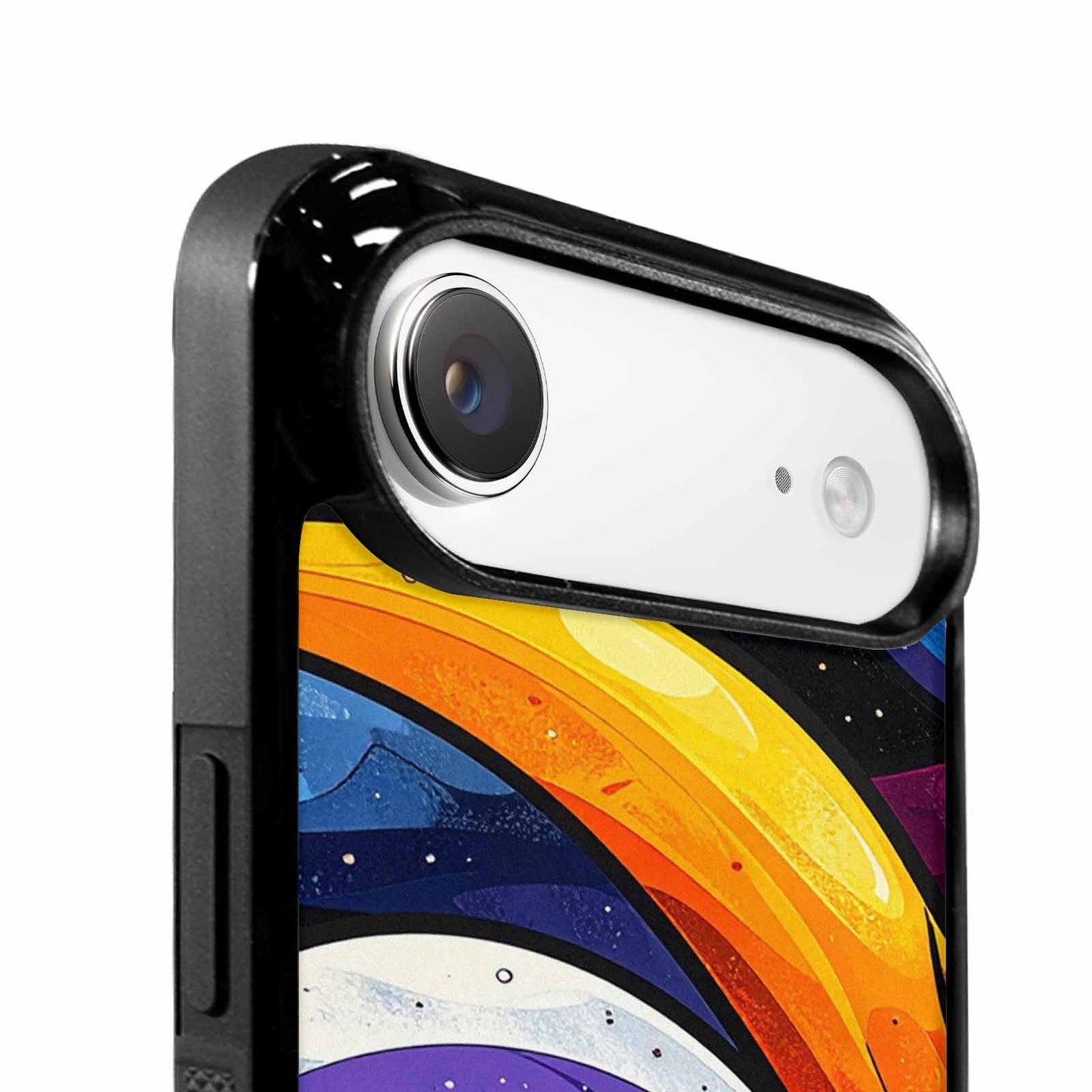 iPhone 17 Air Case — Glossy Winter Wave Seamless Cartoon Cute, Custom Printed Phone Case