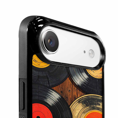 iPhone 17 Air Case — Retro Wood Grain Vinyl Retro Vintage, Customized Protective Case
