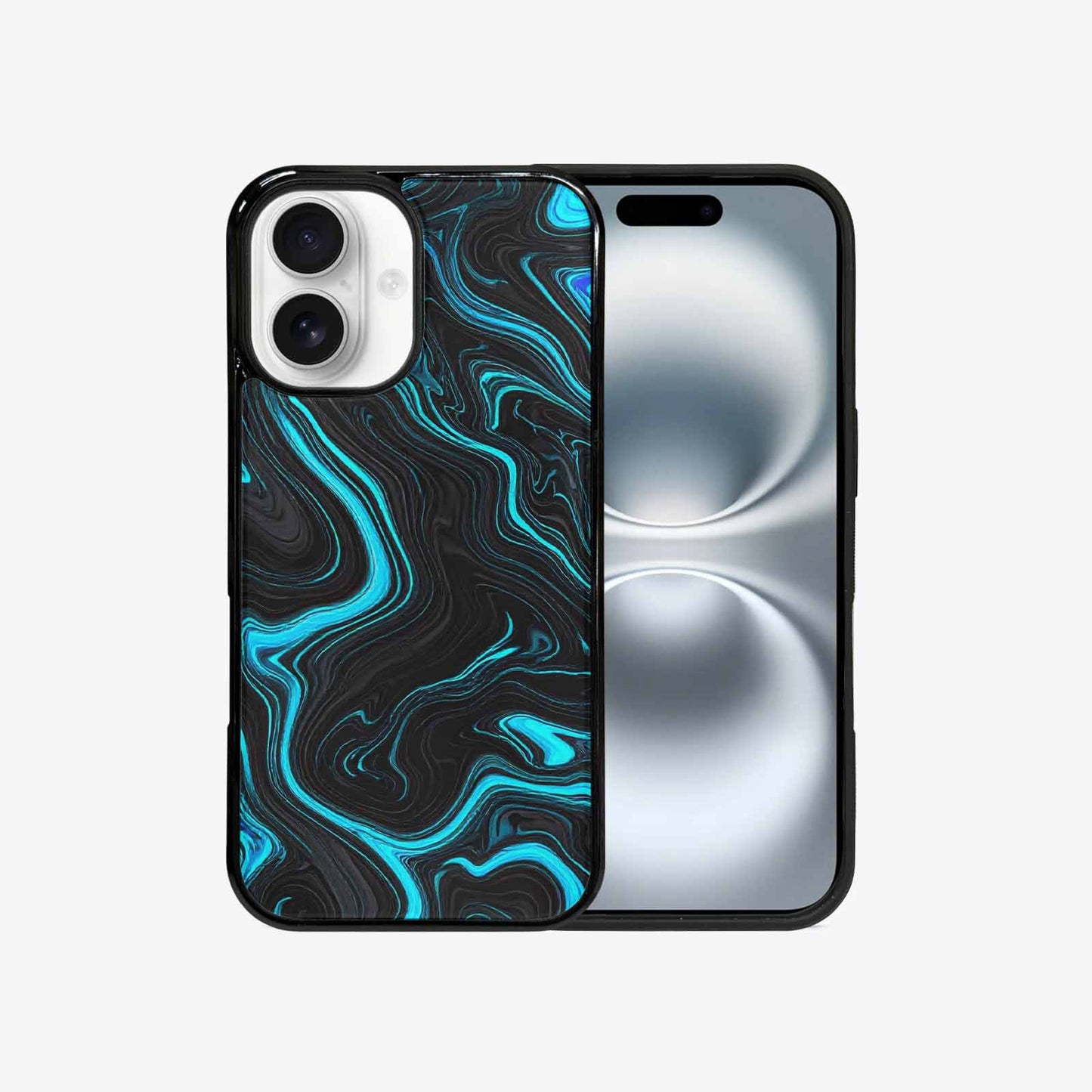 iPhone 16 Case — Freaky Marble Glow, Custom Phone Case