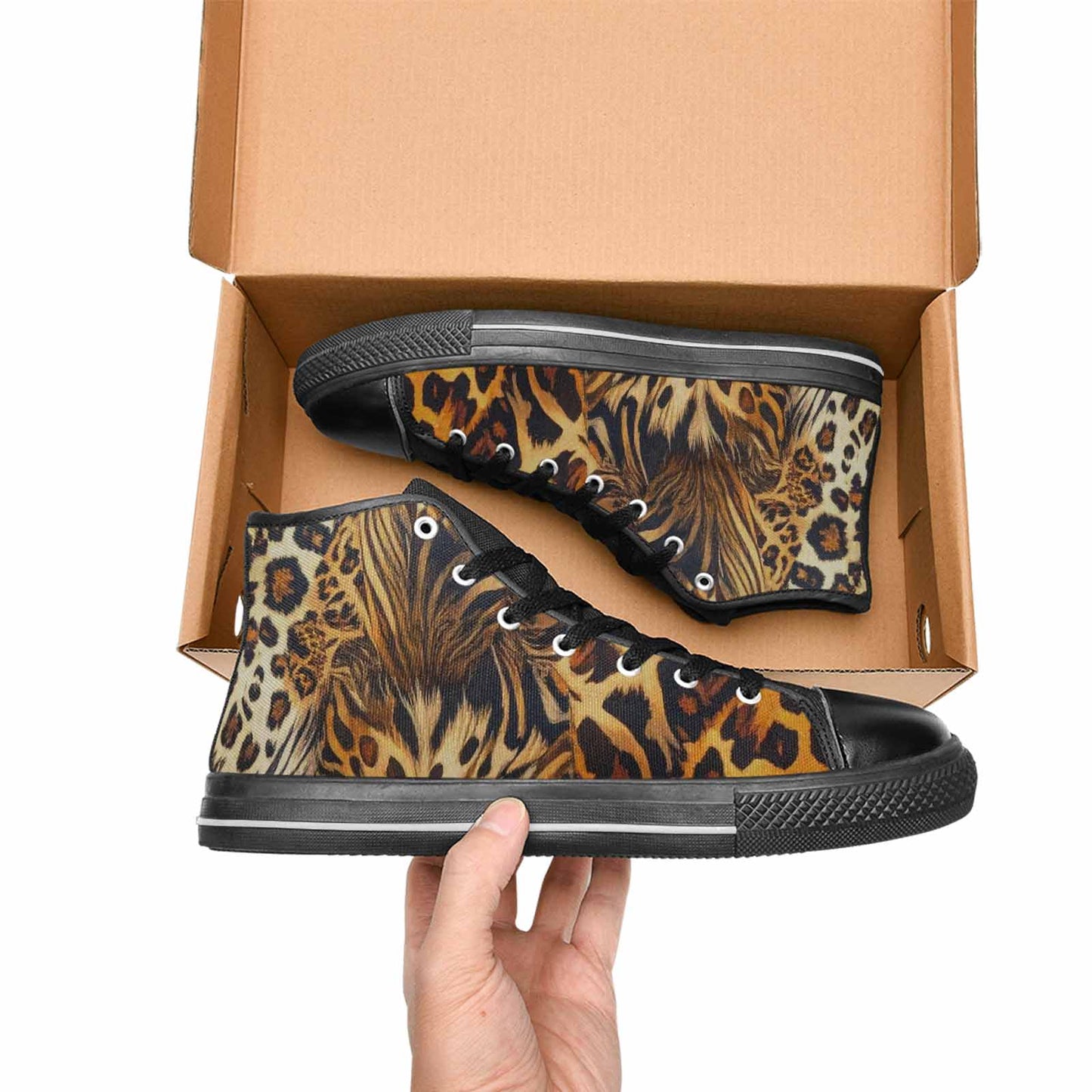 MEN'S Animal Print High Top Canvas Dreamcore Shoes