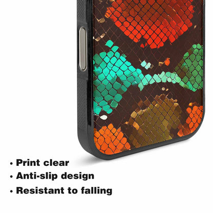 iPhone 16 Pro Max Case — Dark Snake Print, Original Design Phone Case