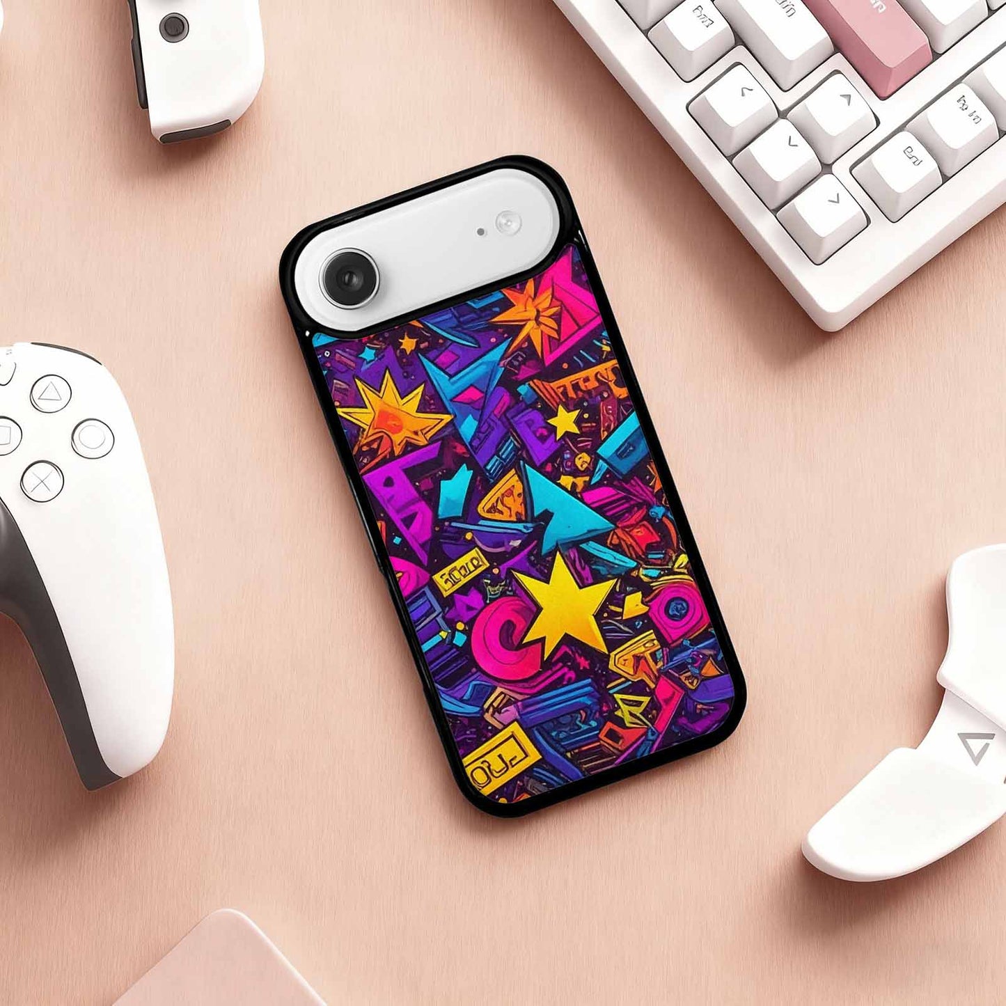 iPhone 17 Air Case — Retro Motif Retro Motifs Pattern Retro, Custom Print Case Cover