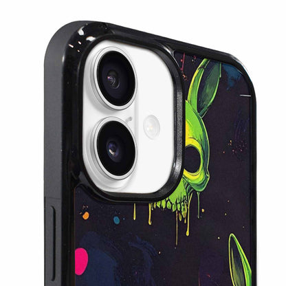 iPhone 17 Case — Radioactive Ghost Bunny Skull Gothic Skulls, Unique Phone Case Design