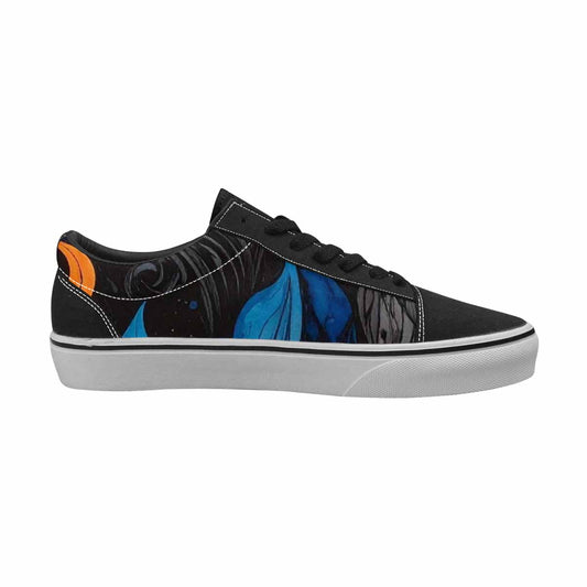 WOMEN'S Flame Burst Lace-Up Canvas Vivid Custom Sneakers