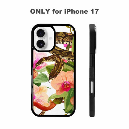 iPhone 17 Case — Snakes Print Floral Seamless Floral, Personalized Phone Case