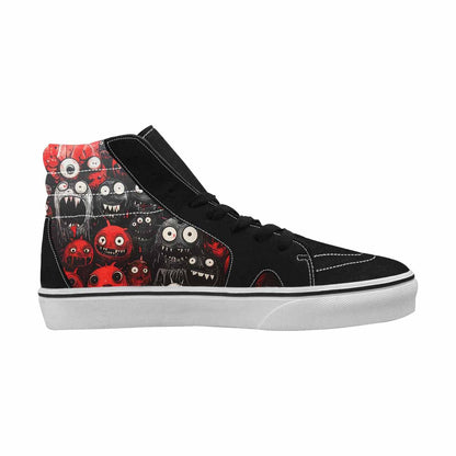 MEN'S Monsters (general) High Top Canvas Vibrant Chaos Sneakers