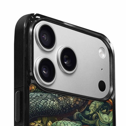 iPhone 17 Pro Max Case — Small Snake Skin Reptile Original Art, Custom Print Case Cover