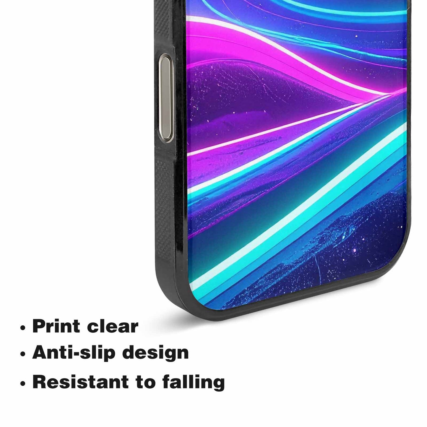 iPhone 16 Pro Max Case — 80s Neon Cartoon, Personalized Phone Case