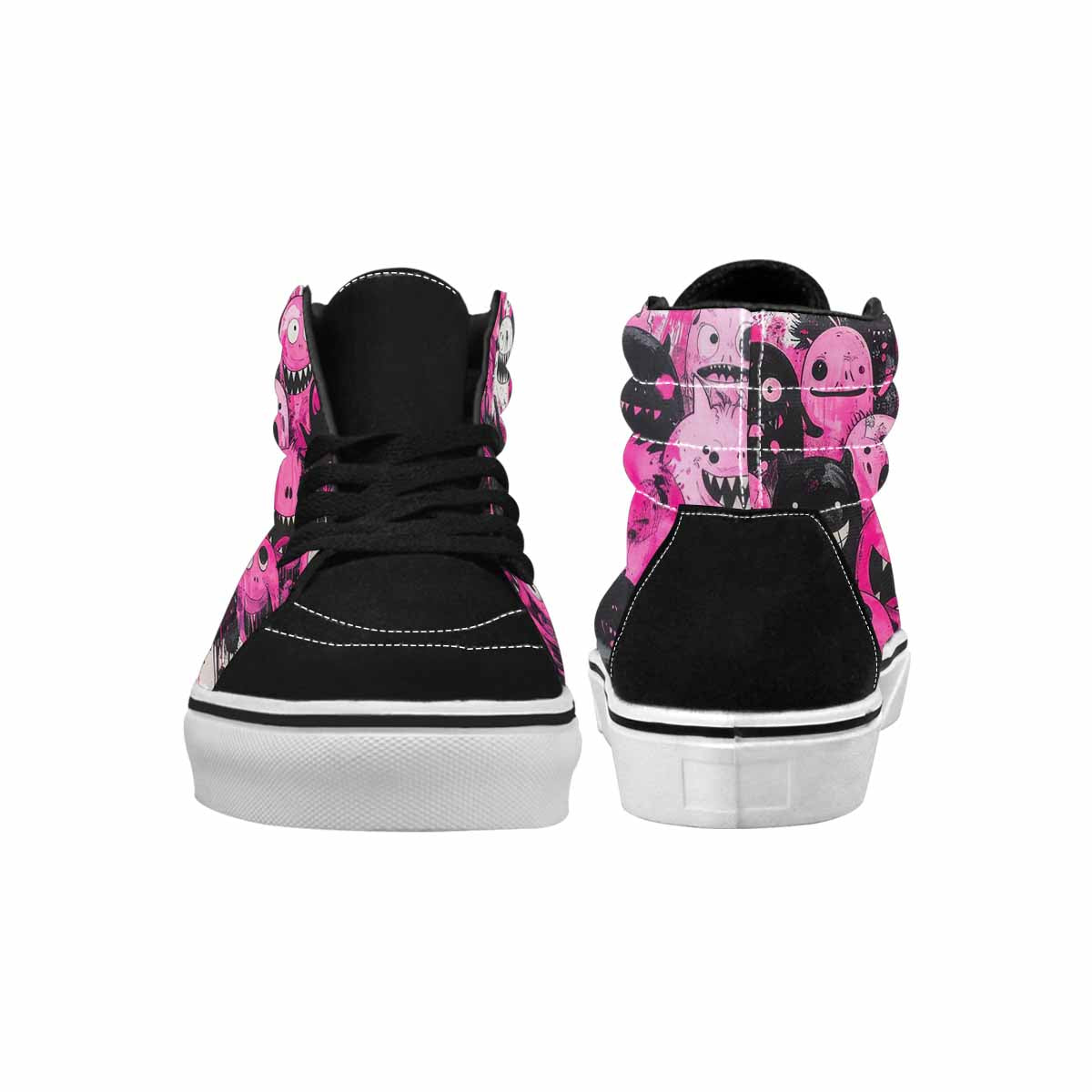 MEN'S Monsters (general) High Top Canvas Neon Fantasy Shoes