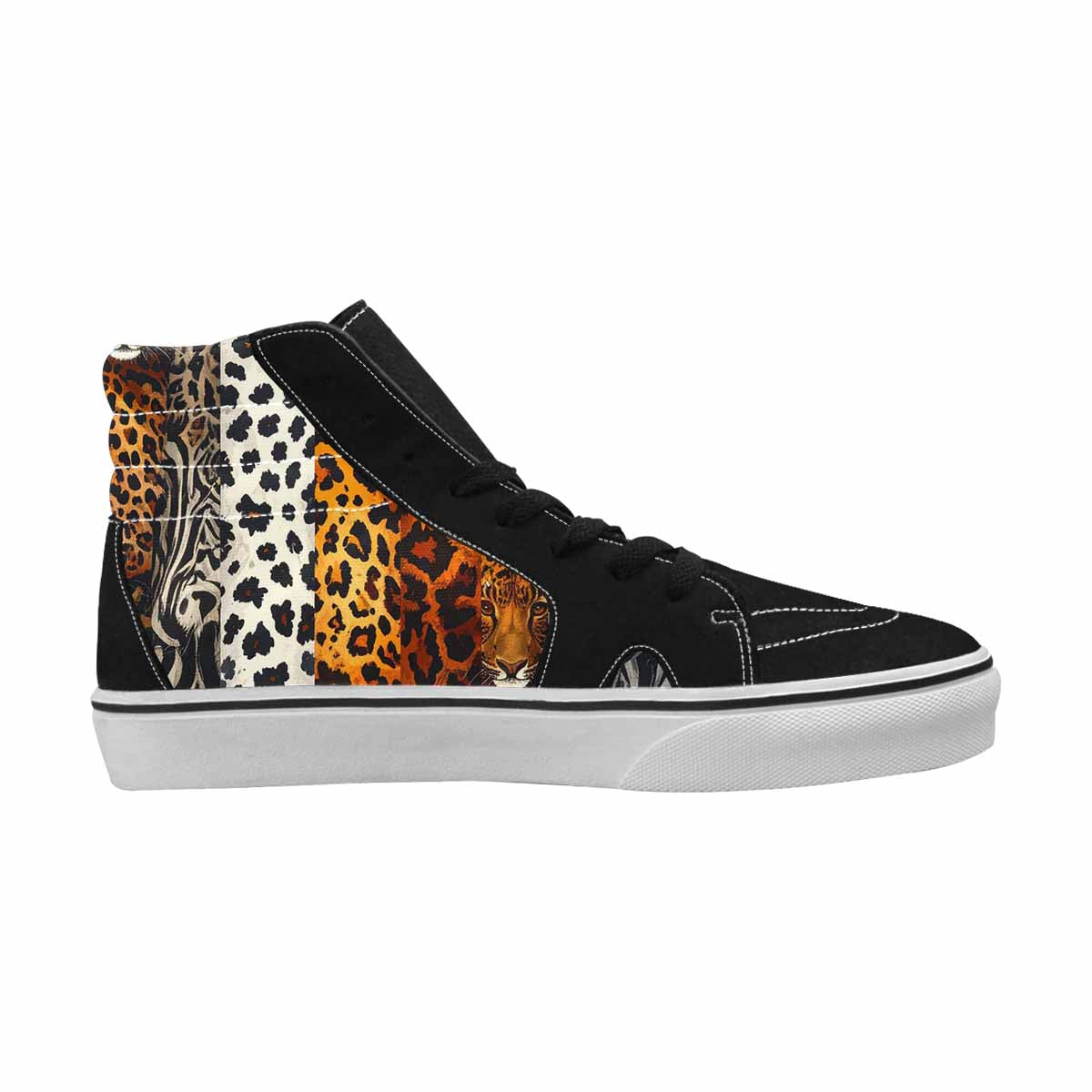 WOMEN'S Animal Print High Top Canvas Grunge Sneakers