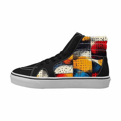 WOMEN'S Comic Book Halftone High Top Canvas Dreamcore Custom Shoes