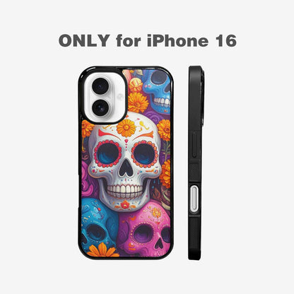 iPhone 16 Case — Sugar Skullsmelting Sugar Skulls Cpn, Custom Printed Phone Case