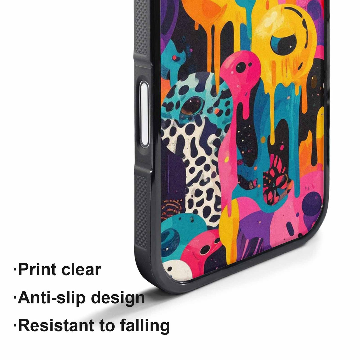 iPhone 17 Pro Max Case — Melting Aliens Pattern Alien Scifi, Custom Designed Case Cover