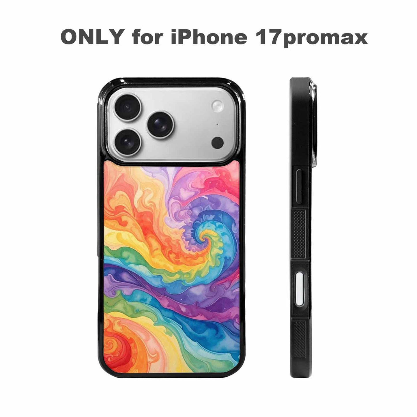 iPhone 17 Pro Max Case — Tie Dye Swirls Tie Dye Tie, Custom Designed Case Cover
