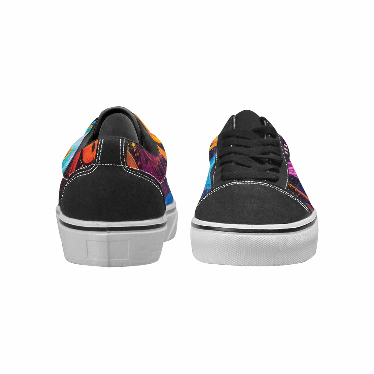 WOMEN'S Smiley Faces × Glow Lace-Up Canvas Grunge Shoes