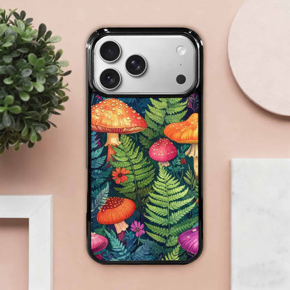 iPhone 17 Pro Max Case — Mushrooms Botanicalmushrooms P Vyl Floral, Custom Printed Phone Case