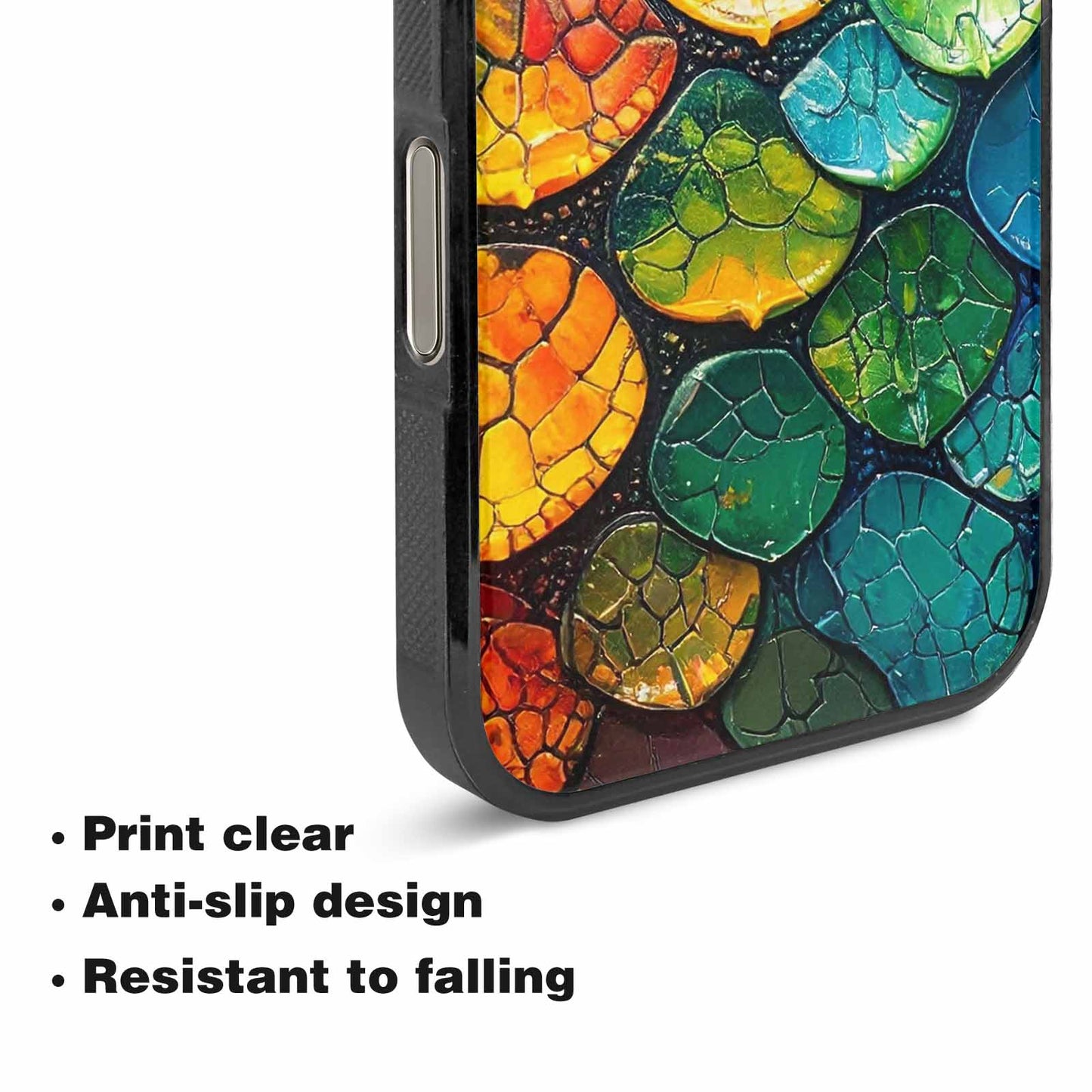 iPhone 16 Pro Case — Reptile Scale Full Color Vibrant Reptile, Personalized Phone Case
