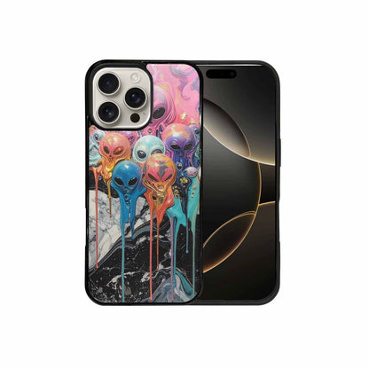 iPhone 16 Pro Max Case — Aliens Marblemelting Aliens Pa L2w Personalized, Custom Art Phone Cover