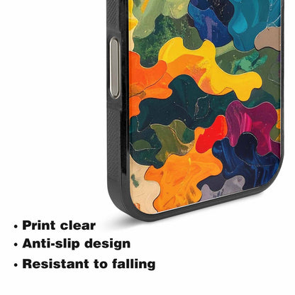 iPhone 15 Pro Max Case — Camo Patches Full Color Vibrant Camo, Personalized Phone Case