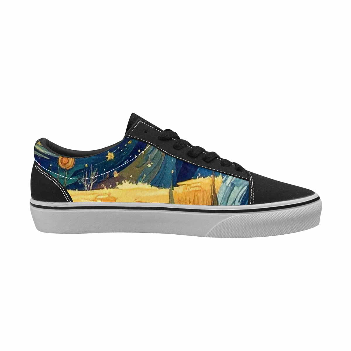 WOMEN'S Blend All Versions Canvas Lace-Up Wallpaper Art Custom Shoes