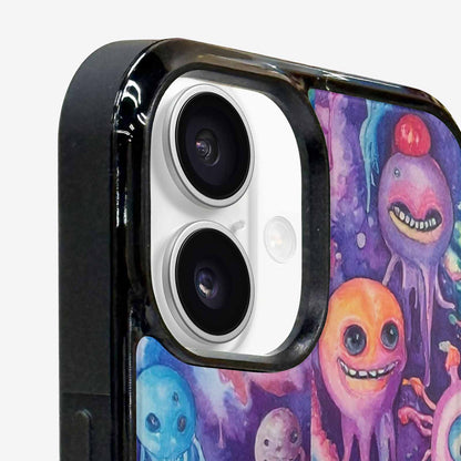 iPhone 16 Plus Case — Aliens Tie Dyemelting Aliens P, Customized Protective Case