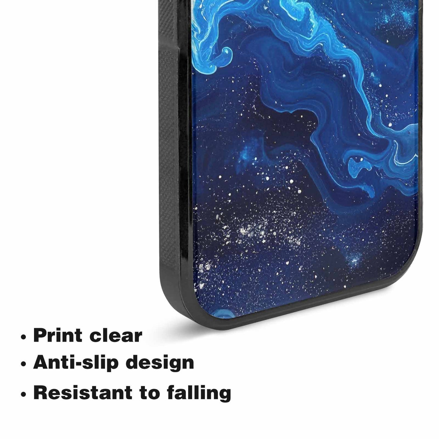 iPhone 15 Plus Case — Galaxy Art Blue Starfield Small Galaxy, Original Design Phone Case