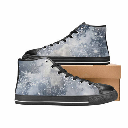 MEN'S Galaxy Art - High Top Canvas Vibrant Chaos Custom Sneakers