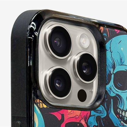 iPhone 16 Pro Case — 1000s Of Skulls Digital Camo Drip, Custom Designed Case Cover