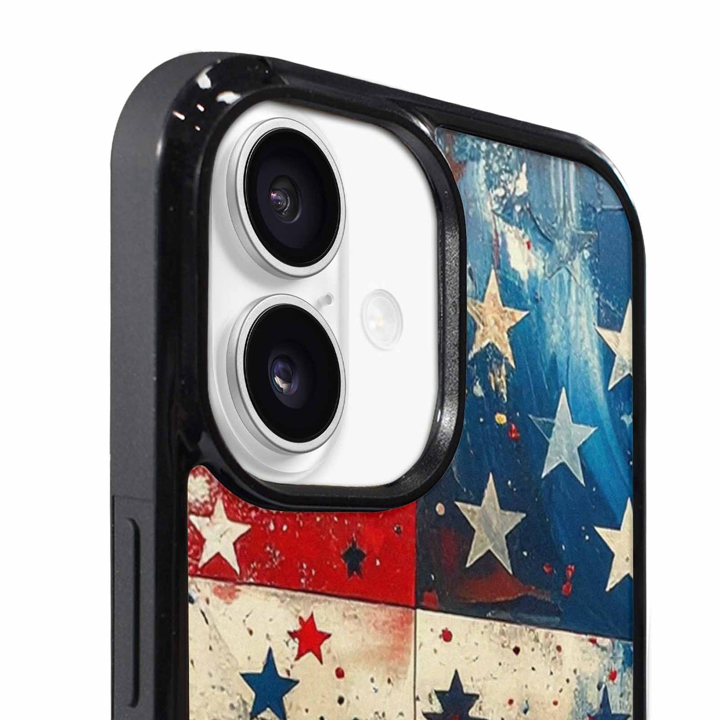 iPhone 17 Case — Patriotic Stars And Stripes Galaxy Space, Unique Phone Case Design